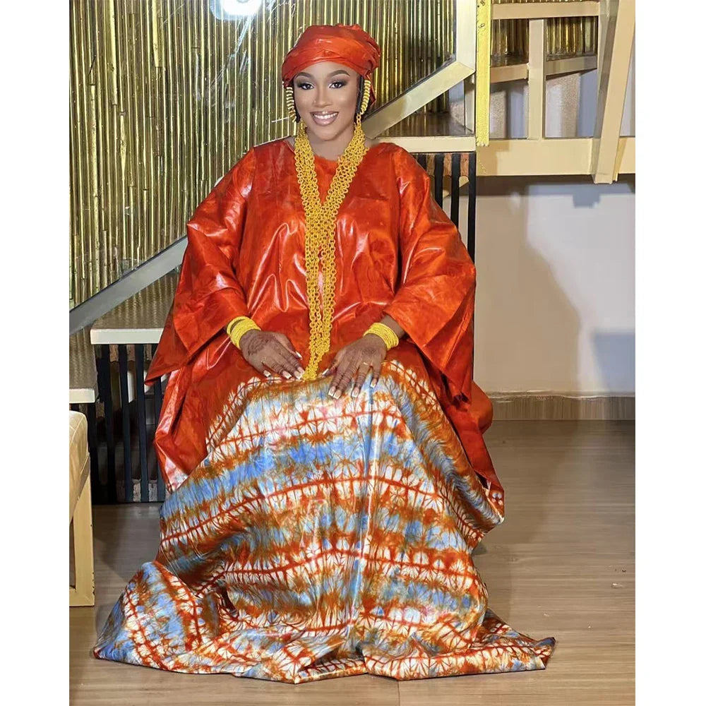 African Dresses For Women Wedding Bride Party Plus Size Traditional Print Riche