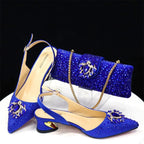Italian Hollow Design Women's Shoes And Matching Bag
