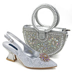 2024 Nigerian Design Evening Party Shoes And Bag Set Lucky Star Bag With
