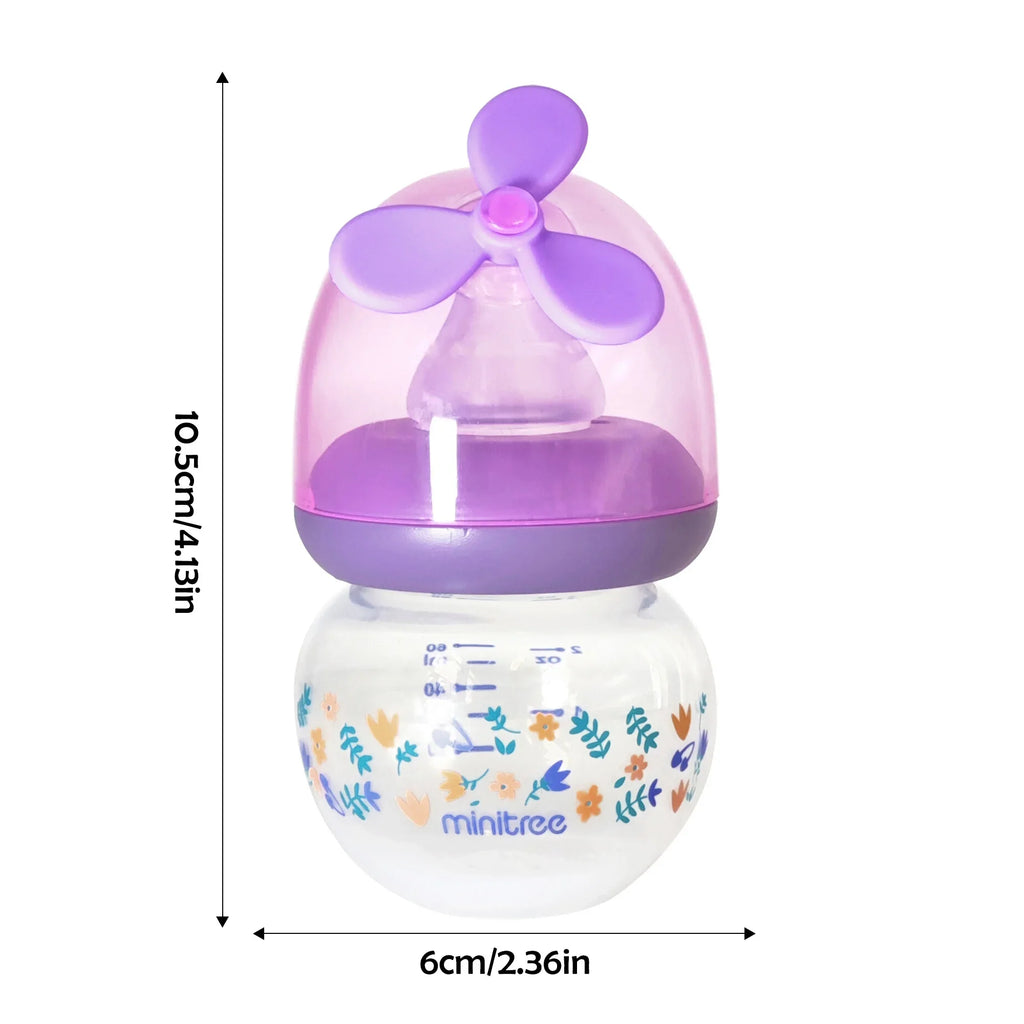 Minitree Baby Bottle – Anti-Leak Newborn Feeding Bottle (0–6 Months, 60ml)