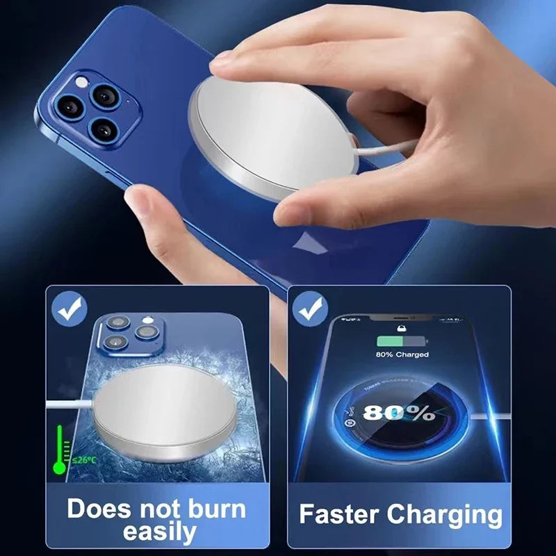Wireless Charger For iPhone 16 15 14 13 12 Pro Max Plus AirPods Fast Charging Type C Magnetic Charge