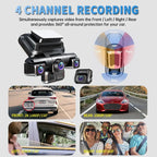 Car dash camera with advanced parking radar assistance