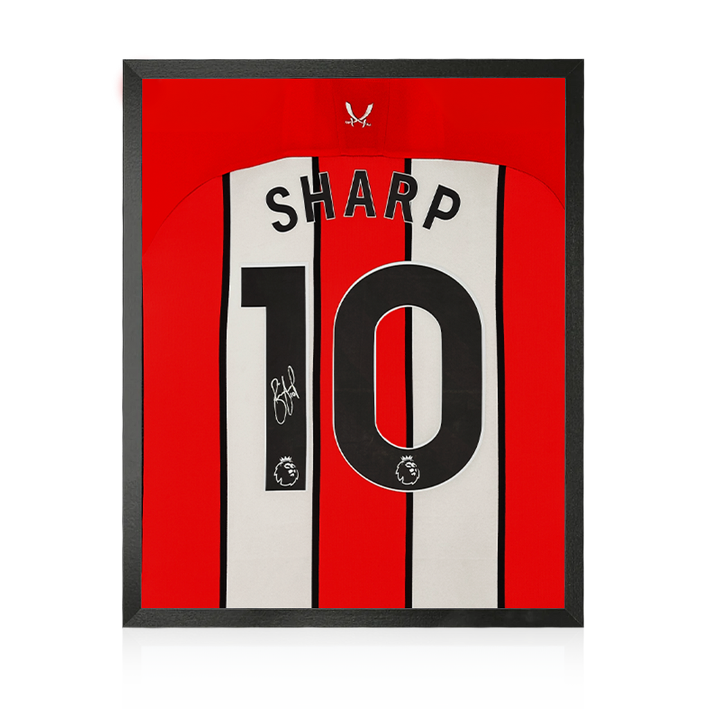 Billy Sharp Signed Sheffield United 23/24 Shirt Compact Display