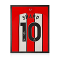 Billy Sharp Signed Sheffield United 23/24 Shirt Compact Display