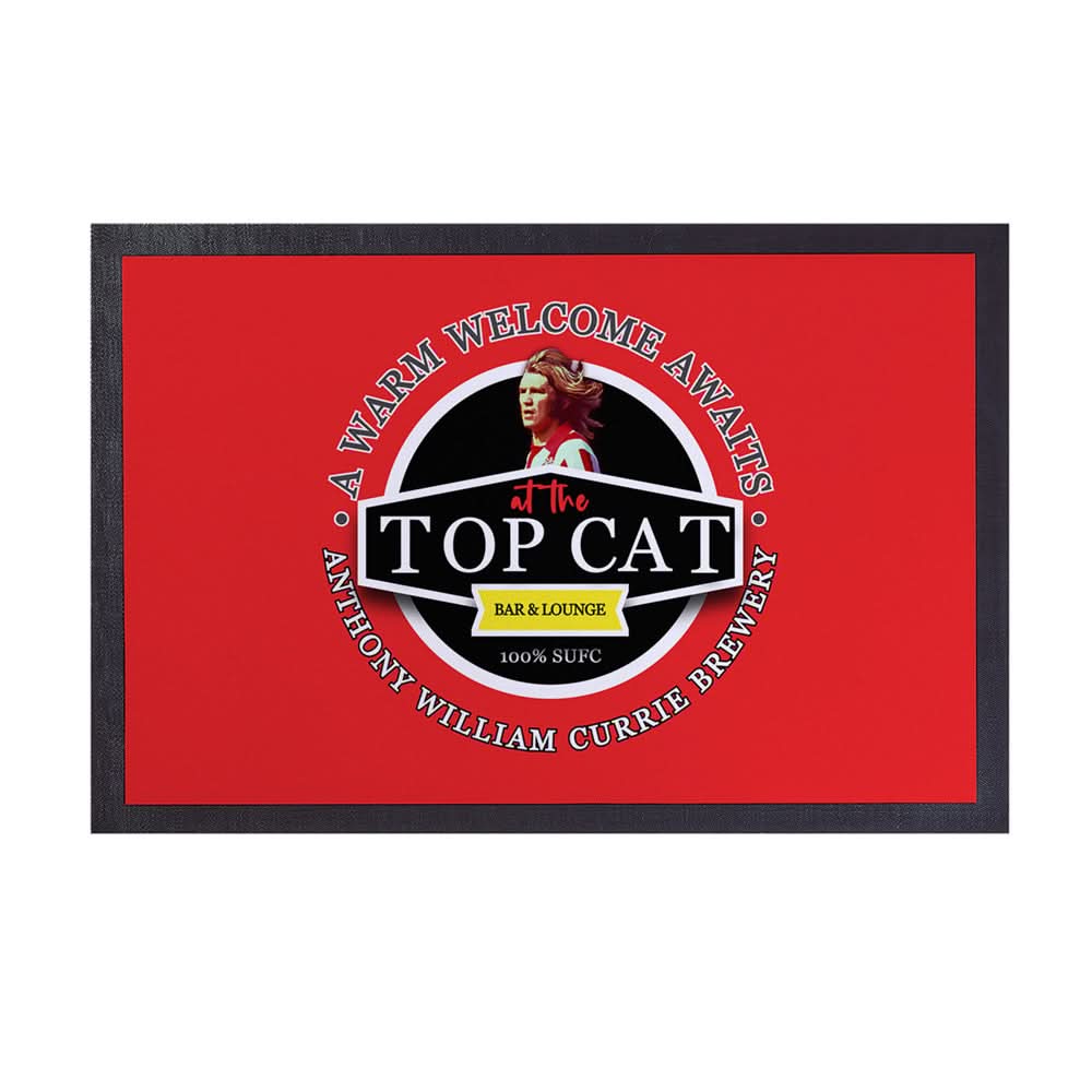 Sheffield  Tony Currie  - Football Legends - Door Mat -60cm X 40cm