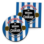 Wednesday Courage - Football Coaster - Square Or Circle