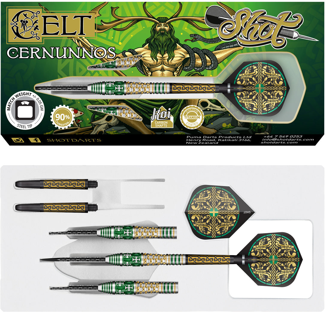 Shot Celt Cernunnos 90% Steeltip darts