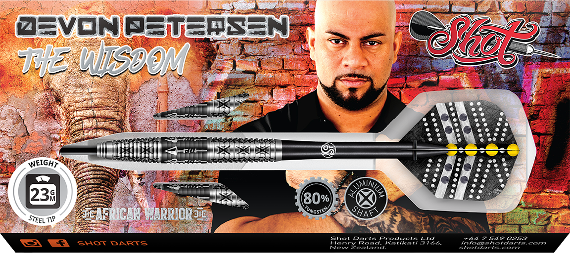 Shot Devon Peterson Wisdom 80% Steeltip darts