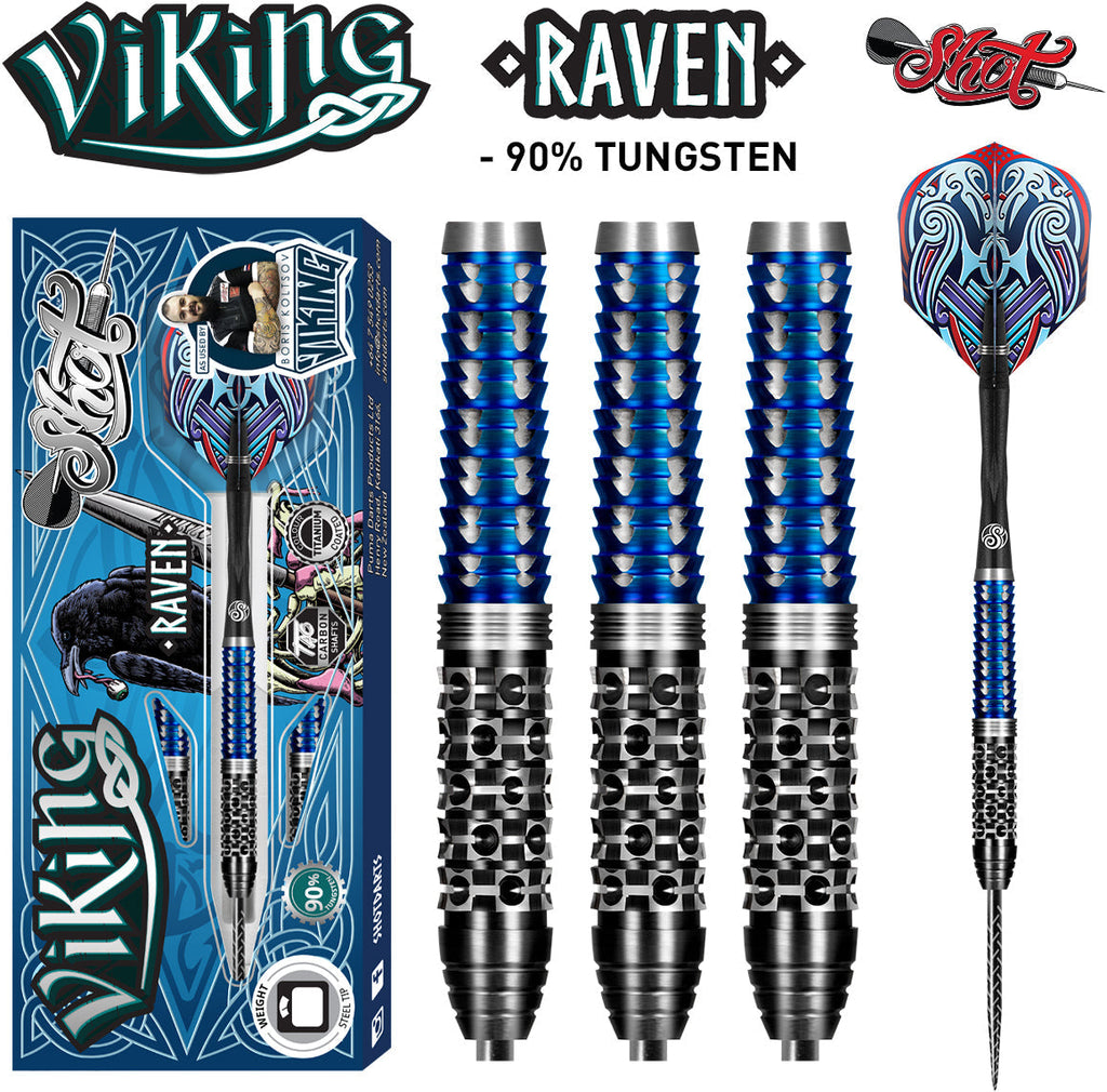 Shot Viking Raven 90% Steeltip darts