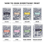 Gold How To Cook Everything Print