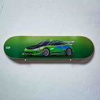 F and F inspired Mitsubishi Eclipse Skate Deck Wall Art