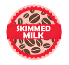 Coconut Milk Coffee Shop Barista Labels 20mm 1000 labels per roll