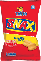 12 x Tayto Snax Potato Puffs Cheese & Onion Flavour 90G