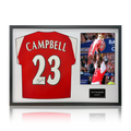 Sol Campbell Signed Arsenal Shirt Classic Frame.