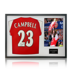Sol Campbell Signed Arsenal Shirt Classic Frame.