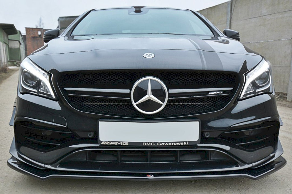 Maxton Design - FRONT SPLITTER V.2 MERCEDES CLA 45 AMG C117 (FACELIFT) (2017-UP)