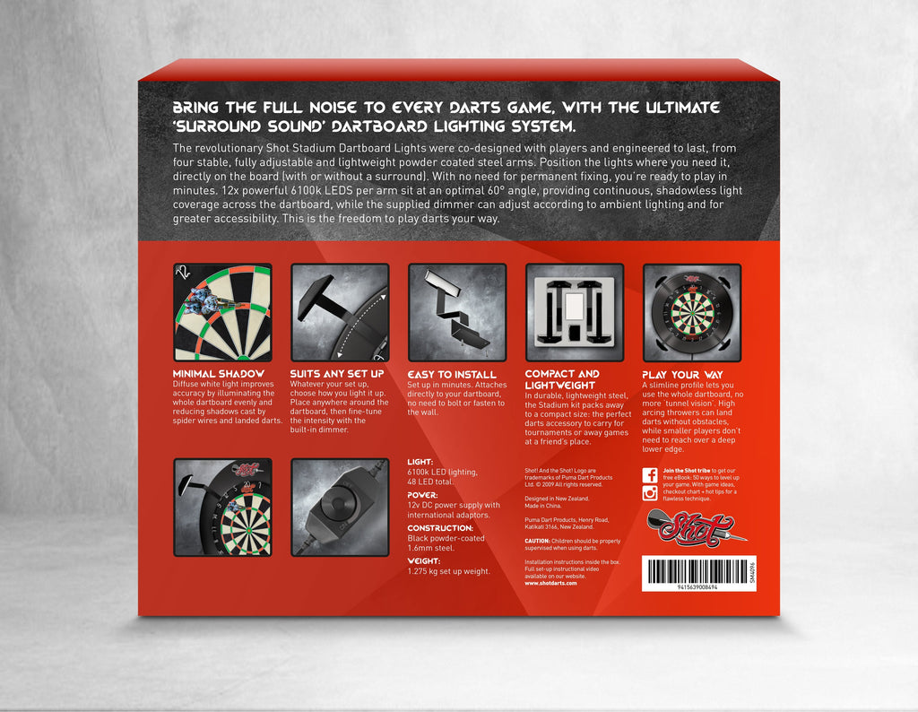 Shot Stadium Dartboard Light