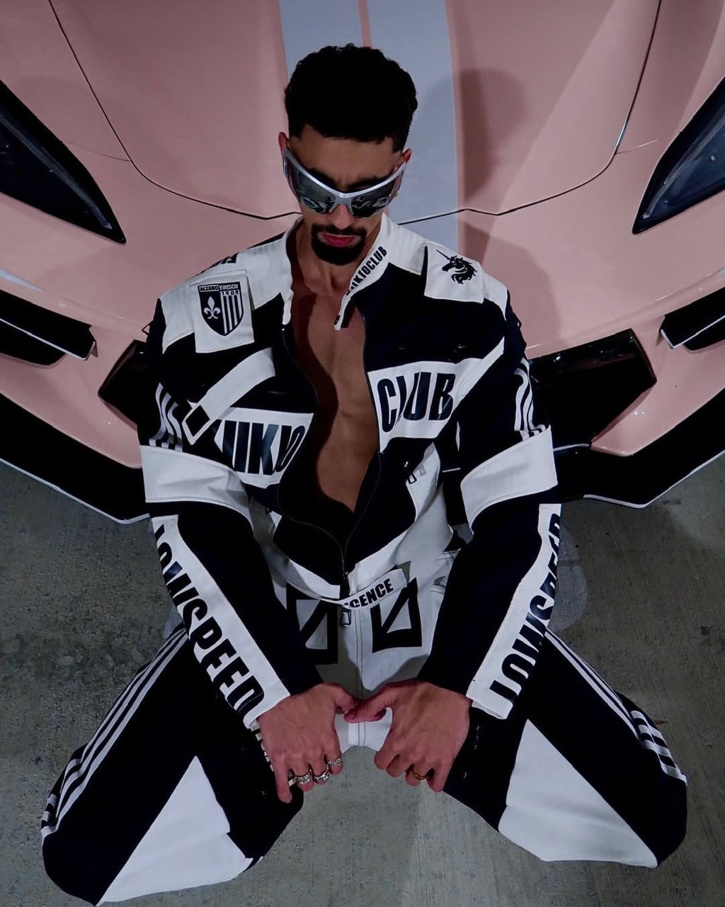 Racing Style Jacket Set