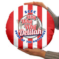 Stoke Delilah_- Football Legends - Circle Cushion 14"