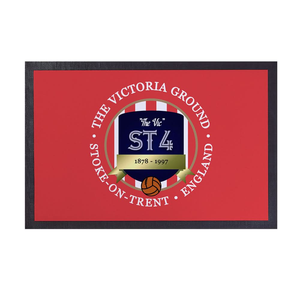 Stoke Victoria  - Football Legends - Door Mat -60cm X 40cm