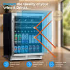 Subcold Integra60 Integrated 2 in 1 Drinks & Wine Cooler