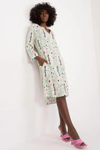 Sublevel fashionable soft and breathable viscose daydress