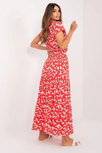 Sublevel flared fashionable summer daydress