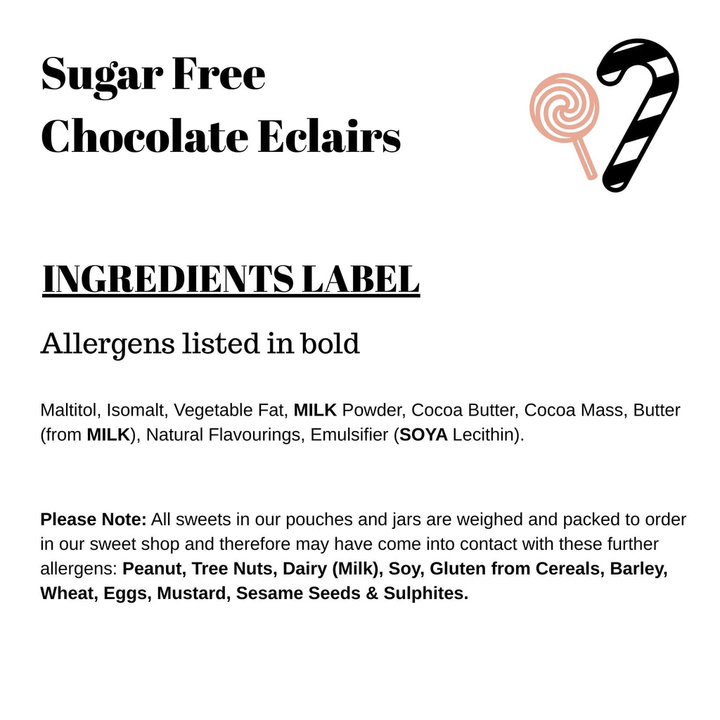 Sugar Free Chocolate Eclairs