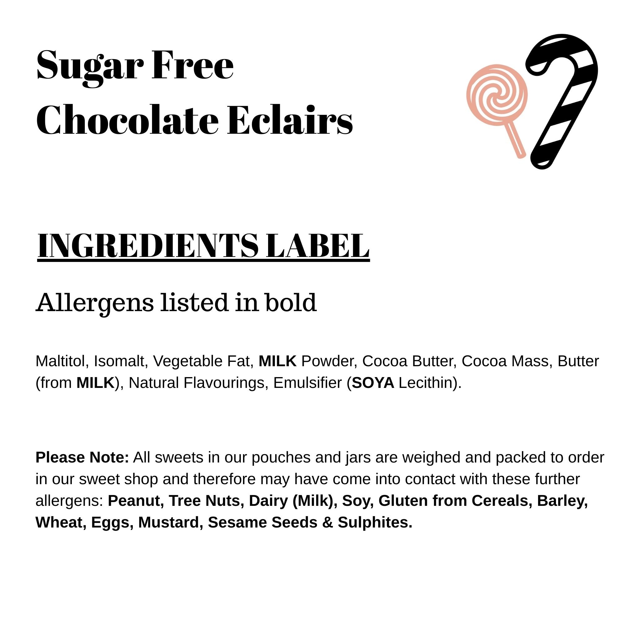 Sugar Free Chocolate Eclairs