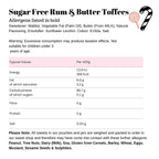 Sugar Free Rum & Butter Toffees