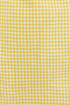 Louche Dylan Summer Gingham Mini Skirt In Yellow