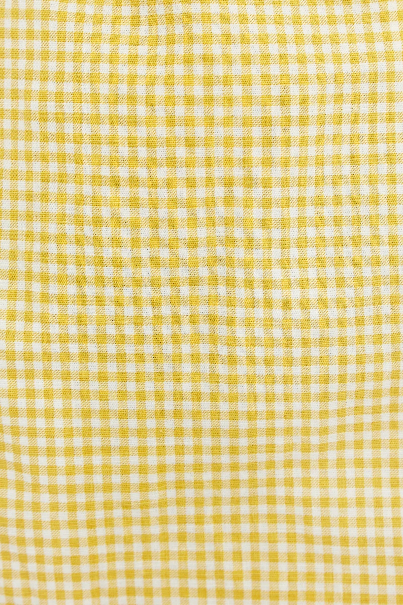 Louche Dylan Summer Gingham Mini Skirt In Yellow