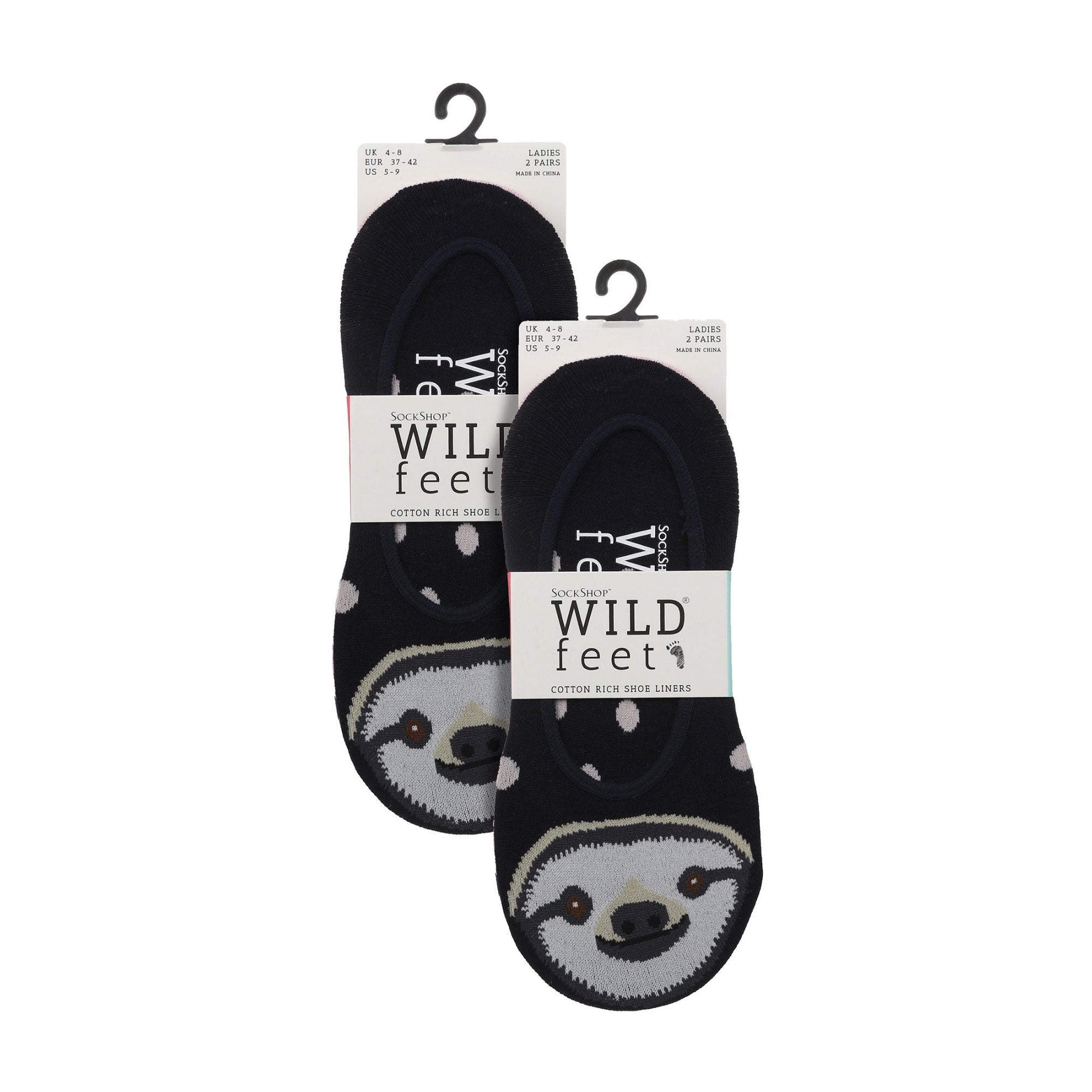4 Pack Ladies Novelty No Show Socks: Summer Cotton Socks with Heel Grip