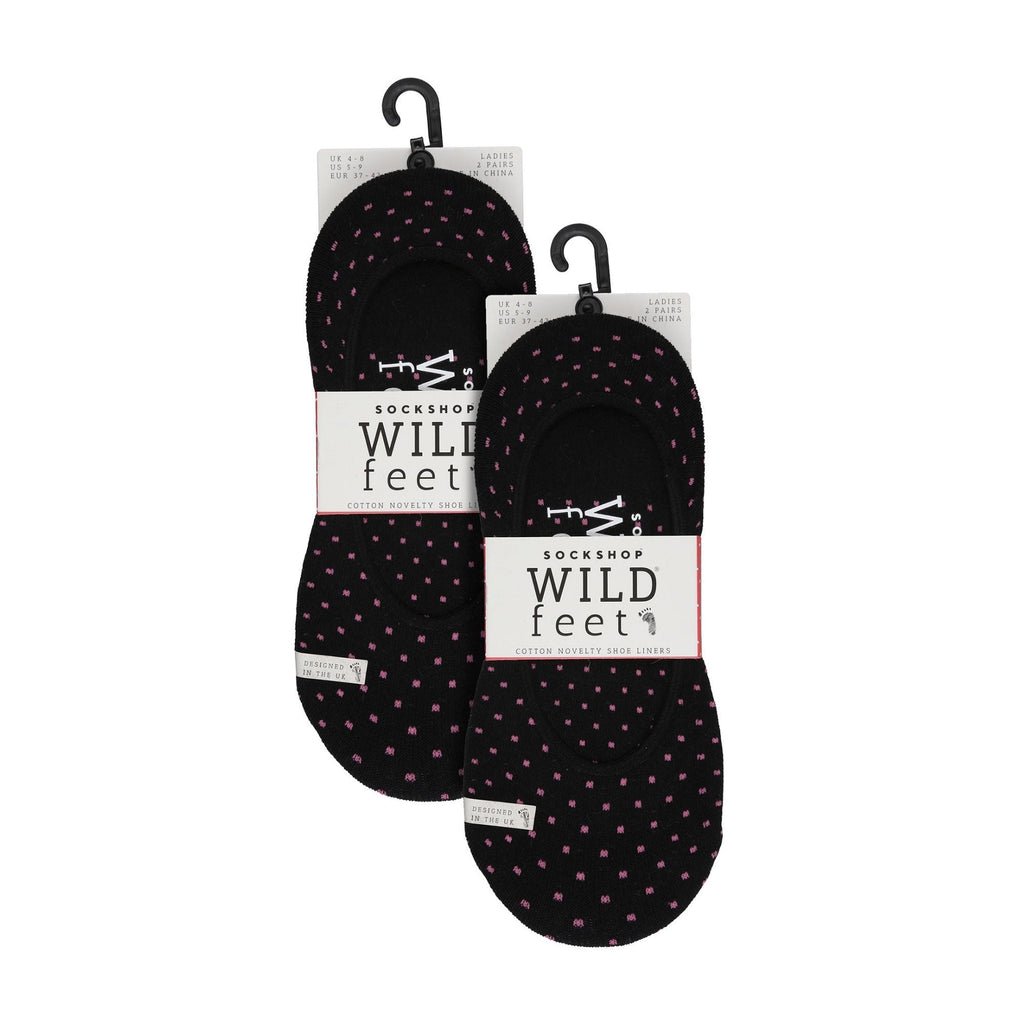 4 Pack Ladies Novelty No Show Socks: Summer Cotton Socks with Heel Grip