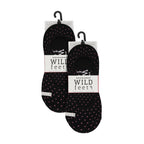 4 Pack Ladies Novelty No Show Socks: Summer Cotton Socks with Heel Grip