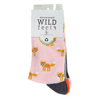 3 Pack Ladies Jacquard Novelty Cotton Socks