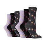 6 Pairs Ladies Multipack of Novelty Design Knitted Boot Socks | Autumn Socks