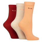 3 Pack Ladies Plain Cotton Socks - Soft Breathable Everyday Comfort Fit