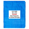 Blue S-Grade Tarpaulin 2m x 3m