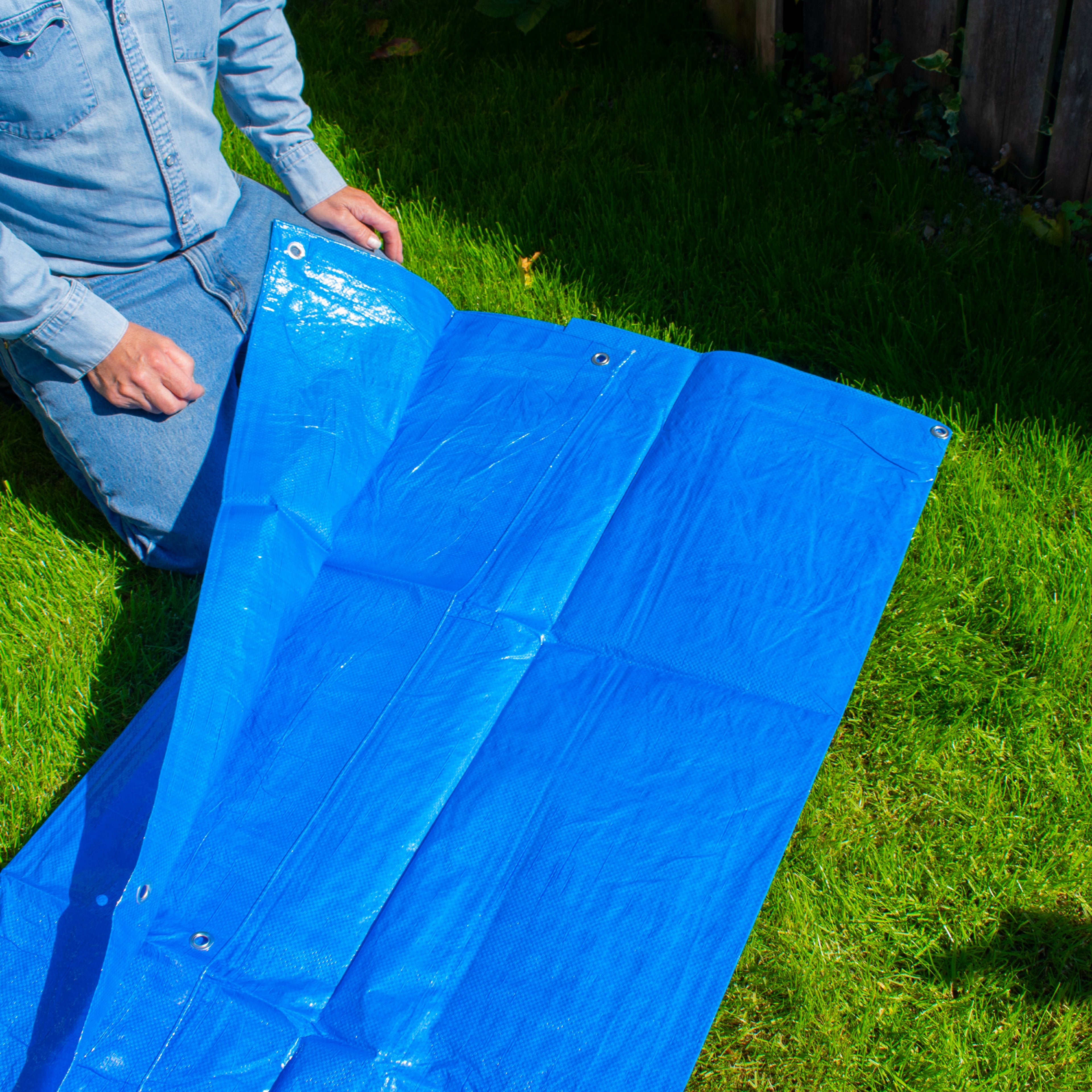 Blue S-Grade Tarpaulin 2m x 3m