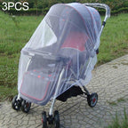 3 PCS 150cm Baby Pushchair Mosquito Insect Shield Net Safe Infants Protection Mesh Stroller Accessories Mosquito Net