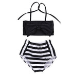 Cute Baby Girl Bikini Striped Triangle Bow Bathing Suit Proud Princess Beachwear, 70, 80, 110