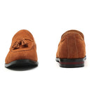 Men Leather Shoes Suede Tassels Slip-on Peas Shoes, 43, 37, 38, 39, 40, 41, 42, 44, 45, 46, 47, 48
