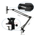 Universal 360 Degree Rotating Flexible Long Arm Lazy Phone Tablet Pad Holder Clip Bracket