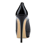 Women Sexy Stiletto Shoes High Heel, Shoes size:33(Black Patent Leather 10cm)