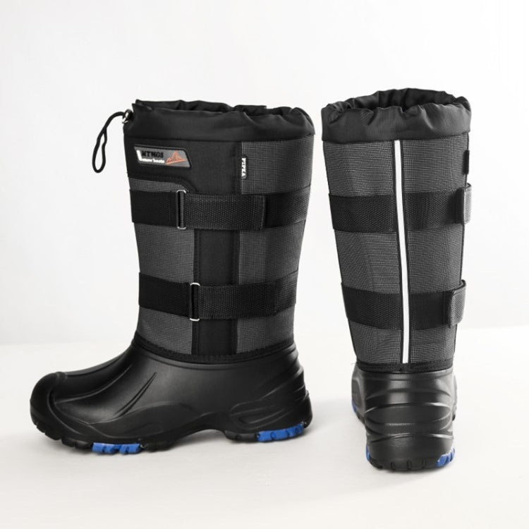 Winter Men Outdoor Snow Shoes Warm Non-slip Steel Nail High Snow Boots, 42, 43, 44, 46