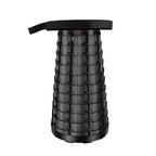 Outdoor Portable Folding Telescopic Plastic Stool Camping Fishing Garden Stool(Black)