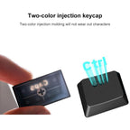 RK61 61 Keys Bluetooth / 2.4G Wireless / USB Wired Three Modes Tablet Mobile Gaming Mechanical Keyboard, Cable Length: 1.5m, Style:Green Shaft(White)