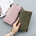 Long Wallet Zipper Coin Purse Cards ID Holder Clutch Woman Wallet(Green)