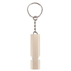 Mini Portable 120db Double Pipe High Decibel Outdoor Camping Hiking Survival Whistle Double-frequency Emnergecy Whistle Keychain, 3 PCS Silver, 3 PCS Gold